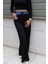 Lacivert Jean Detaylı Pantolon 1