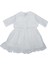 Kız Bebek Beyaz Bolerolu Tüllü Fırfırlı Elbise - 1013980 2