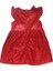 Kız Çocuk Kırmızı Simli Fırfırlı Elbise - 1013749 2