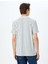 Çizgili Cepli Kısa Kollu Viskon Karışımlı Bisiklet Yaka T-Shirt 4