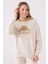 Kız Çocuk Sweatshirt 6-16 Yaş Bej 3