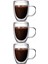 Çift Cidarlı Latte - Kahve - Meşrubat - Bitki Çayı Cam Kupa Seti 300 Ml x 3 Adet 2038 1