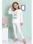 Kız Çocuk Tavşan Desenli Uzun Kollu Pijama Takımı 2