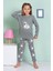 Kız Çocuk Kuğu Desenli Uzun Kollu Pijama Takımı 1