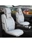 Dacia Duster Uyumlu Yarı Deri Oto Koltuk Kılıfı Ön/Arka Set Prime Model Gri 1