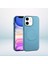 iPhone 11 Deri̇x Pu Kapak Mavi̇ 1