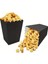 Siyah Mısır Kutusu - 8 Adet Karton Popcorn & Cips Kutusu 8*11,5 cm 2