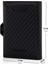 Verona Carbon Kartlık Unisex Hakiki Deri Rfid Korumalı Minimalist Erkek Kadın Mini Cüzdan Hediyelik Karbon 4