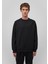 Bisiklet Yaka Siyah Basic SWEATSHIRT0S10295-900 4