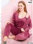 Kadın Kadife 3lü Set Pijama Takım 2