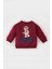 Erkek Bebek Bisiklet Yaka Ayı Baskılı İçi Yumuşak Tüylü Sweatshirt D6757A524WN 3