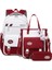 Kız Üniversite Öğrencisi Lise Öğrencisi Moda Okul Çantası Üç Parçalı Set D523 (Yurt Dışından) 1