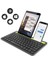 Reeder M8 Plus 8" Uyumlu Kablosuz Bluetooth Şarj Edilebilir Tablet Telefon Standlı Klavye - Yeşil 1