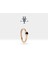 Siyah Pırlantalı Halka Piercing Küpe, 12 mm , 1.2 Mm, 14K Sarı-Beyaz-Kırmızı Altın | LE00001B 1