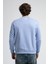Eastsıde Mavi Bisiklet Yaka Nakışlı Loose Fit Erkek Sweatshirt 3