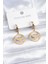 316L Çelik Gold Renk Kuş Model Işleme Detay Kadın Küpe - TJ-BKP8147 1