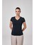 Kadın Kısa Kollu V Yaka Body T-Shirt Fit Kalıp 1