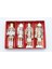 Beyaz, Altın Nutcracker Set 12,5 cm (4 Parça) 1