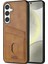 Samsung Galaxy S24 Plus Buzağı Dokusu Düşmeyi Önleyici Pu+Tpu Telefon Kılıfı (Yurt Dışından) 1