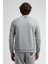 Lıberty Gri Bisiklet Yaka Baskılı Loose Fit Erkek Sweatshirt 3
