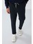 Lacivert Yüzeyi Dokulu Standart Fit Erkek Eşofman Takım - 82154 1