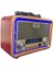Nns NS-6682BT LED Çerçeveli Müzik Seti Fm Radyo USB Mp3 Player Bluetooth Hoparlör Telefon Tutucu 18 cm Boyunda (Beyaz) 4