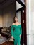 Jade Kayık Yaka Simli Balık Abiye 583032 2