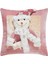 Happy Sugar Pembe Kadifeli Peluşlu Yastık Kılıf 42 cm 1