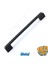 Radus Siyah Metal Kulp 160 mm -16 cm Mobilya Çekmece Mutfak Dolabı Dolap Kulpları 1