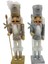 Beyaz/altın Veya Beyaz/gümüş Nutcracker Stantlı 38 cm 1