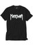 Manowar Logo Classic 2 Siyah Tişört 1