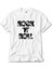 Black Rock 'n' Roll Text Beyaz Tişört 1