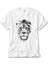 Lion Face Beyaz Tişört 1