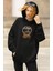 Unisex Def Leppard Sırt Baskılı Kapüşonlu Sweatshirt, Oversize Rock Band Baskılı Hoodie 2