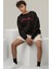 Unisex Metallica Yılan Sırt Baskılı Kapüşonsuz Sweatshirt, Oversize Rock Band Baskılı Sweatshirt 2