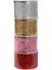 Yılbaşı Temalı Simli Pembe Kurdela 5 cm x 2,7m 3