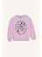 Kız Çocuk Barbie Relax Fit Bisiklet Yaka Sweatshirt D4379A824WN 7