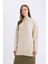 Relax Fit Yarım Balıkçı Yaka Nopeli Kumaş Triko Kazak Tunik D7487AX24WN 3