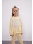 Kız Bebek 2'li Takım Baskılı Bisiklet Yaka Sweatshirt Beli Lastikli Eşofman Altı D0818A524AU 3