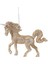Altın Simli Unicorn Süsü 13.5 x 10.5 cm 1