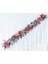 Kendinden Kırmızı Süslü Karlı Garland 180 cm (Kendinden Led'li) 1