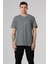Erkek Açık Haki Relaxed Fit Cepli Bisiklet Yaka Pike T-Shirt 3