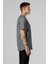 Erkek Açık Haki Relaxed Fit Cepli Bisiklet Yaka Pike T-Shirt 5