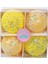 Happy Sugar Sarı Ağaç Süsü Seti 10 cm (4 Parça) 1