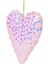 Happy Sugar Pembe Payetli Kalp Süs 12 cm 2
