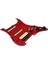 Yüklenmiş Önceden Kablolanmış Pickguard Ssh Manyetikleri Yedek Parçaları Tek Bobin Humbucker Kırmızı (Yurt Dışından) 1
