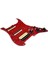 Yüklenmiş Önceden Kablolanmış Pickguard Ssh Manyetikleri Yedek Parçaları Tek Bobin Humbucker Kırmızı (Yurt Dışından) 2