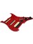 Yüklenmiş Önceden Kablolanmış Pickguard Ssh Manyetikleri Yedek Parçaları Tek Bobin Humbucker Kırmızı (Yurt Dışından) 5