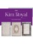 Kim Royal KC08A Krem Mavi Akrilik Yumuşak Dokulu Modern Eskitme Halı 3