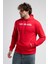 Yorker Kırmızı Sweatshirt Nakışlı Loose Fit Erkek Sweatshirt 5
